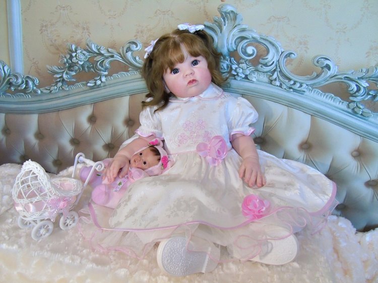 Милая девочка Гулечка — Обучение реборнингу: роспись