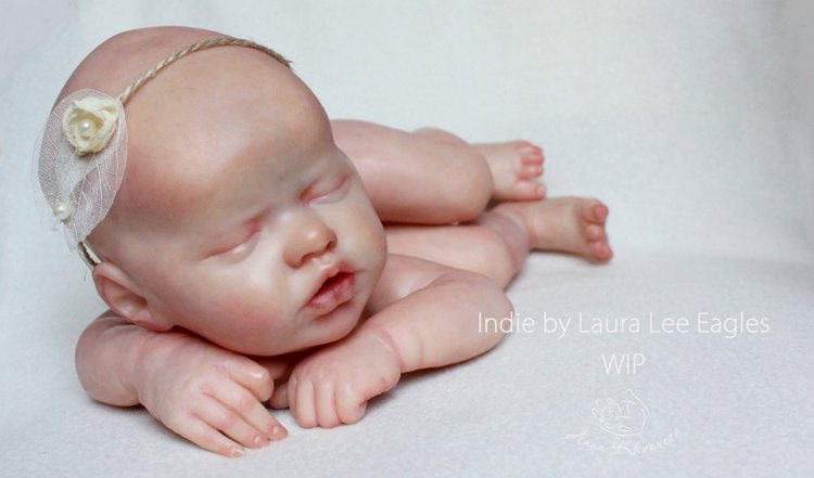 Малышка-реборн Инди, Indie kit by Laura Lee Eagles