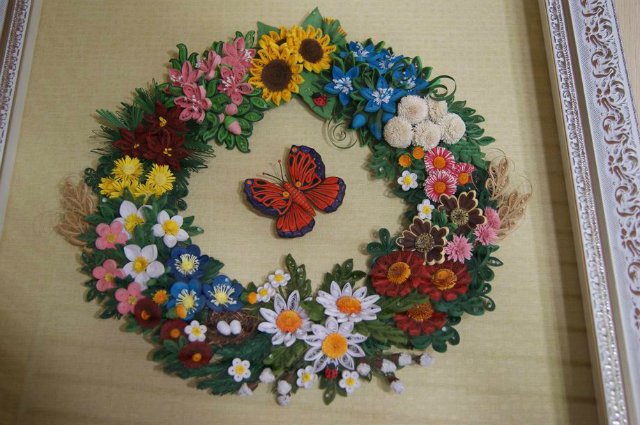 Веночек в цветочек. Квиллинг