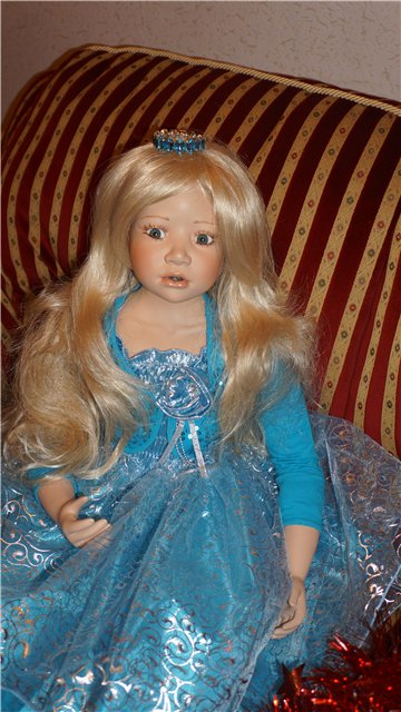 Фарфоровая кукла БИРГИТ - Лазурная Мечта от Кристин Оранж