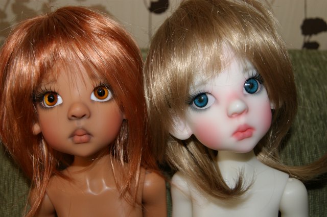 Карамель и сливки - две Лайлочки White Elf and Human Tan Kaye Wigs