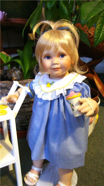 Еще одна маленькая очаровашечка, кукла из фарфора от Анны Тиммерман