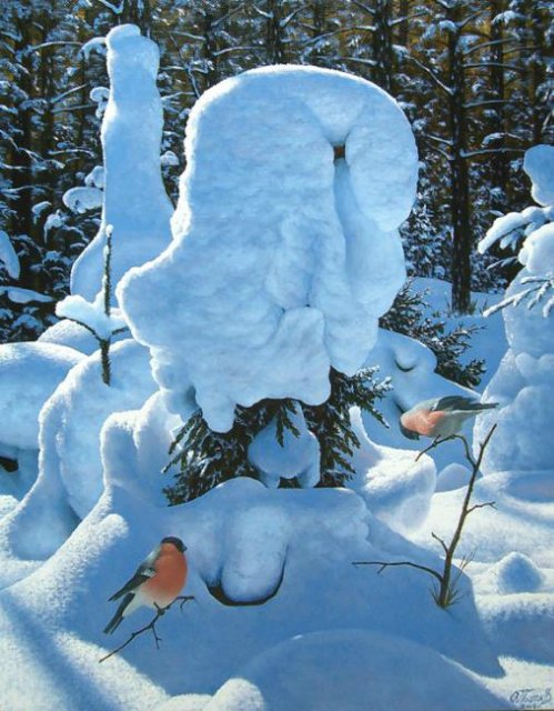 Виртуальная выставка картин "Дыхание зимы"
