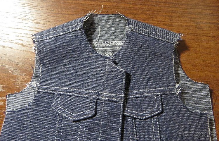 Мастер класс по пошиву джинсовой курточки для куклы (фото 6)