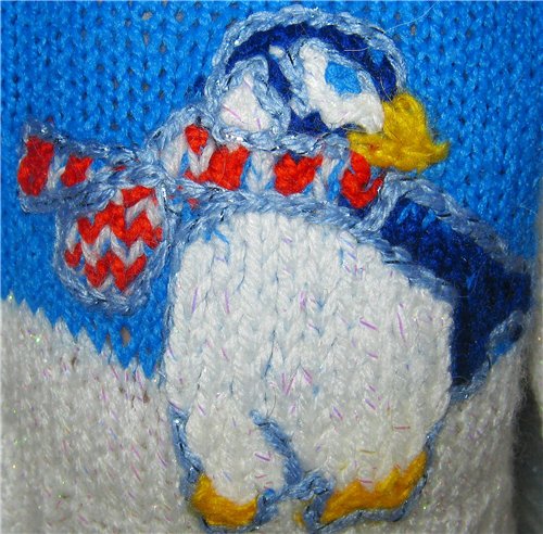 Вот такие мы пингвины))) Теплая одежда для кукол Готц (50 см) и фэйсинок (фото 6)