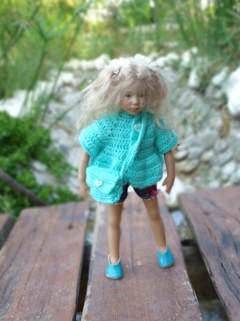 Бирюзовые зерисовки — Куклы Annette Himstedt (Аннетт Химстедт): коллекционные (фото 10)