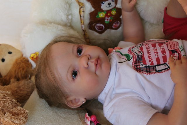 Моя милая Мариночка! Малышка реборн из молда Camille