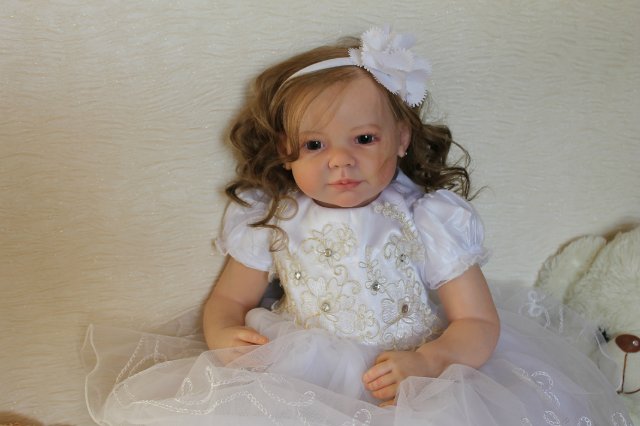Моя милая Мариночка! Малышка реборн из молда Camille (фото 2)