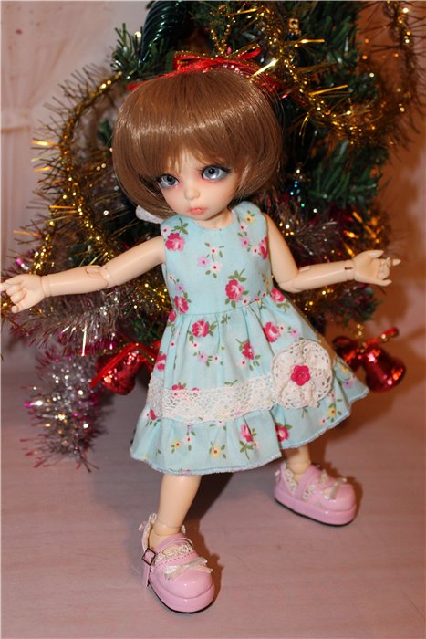 Поздравление с Новым Годом от Маняши. Кукла БЖД Литлфи Анте