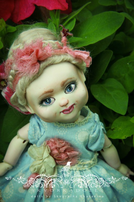 Фарфоровая кукла Бобо - маленькая принцесса (фото 8)