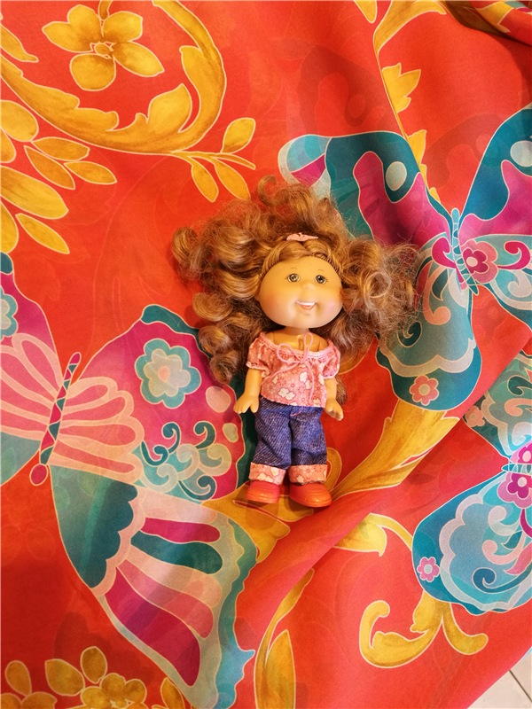 Весенний коллаж тканей — Куклы Cabbage Patch Kids (Капустки): винтаж 80 (фото 9)