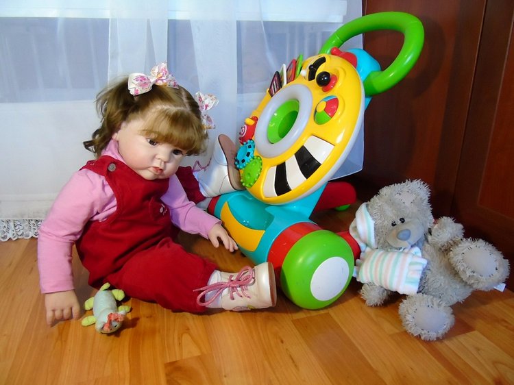 Милая девочка Гулечка — Обучение реборнингу: роспись