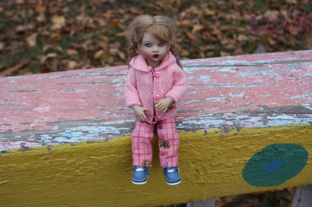Прогулка с кнопочкой. Теплая одежда для моей куколки (фото 6)
