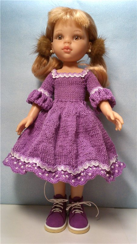 Сиреневое платье для паолочки