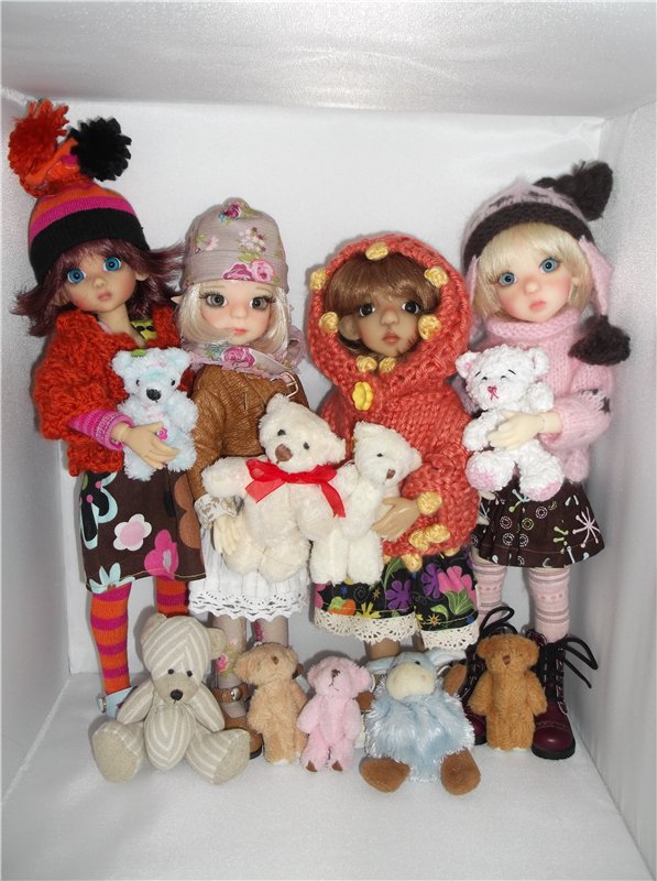 Такие разные мелкие! Ушастые и нет. Коллекция БЖД от Kaye Wiggs