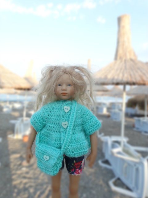 Бирюзовые зерисовки — Куклы Annette Himstedt (Аннетт Химстедт): коллекционные