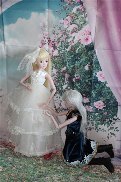 Принц-воин с невестой. Шарнирные куклы "Звезды подиума" новой волны