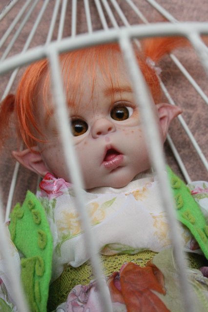 Чудо в перьях, кукла-реборн Элины Кудрявцевой