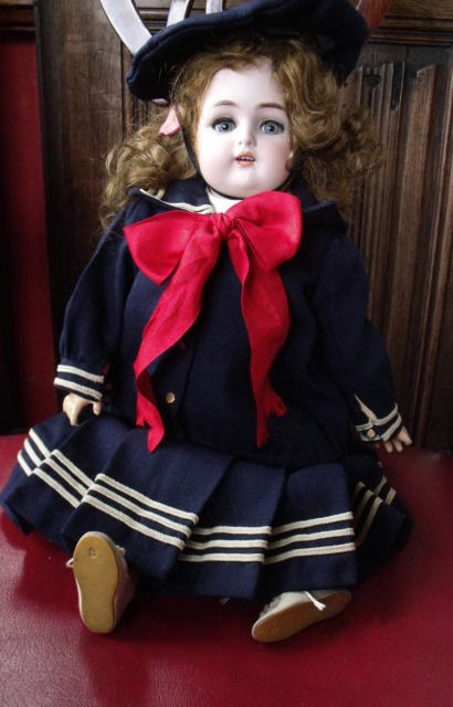 Наряд антикварной куколки - матросский | Бэйбики Наряд антикварной куколки - матросский