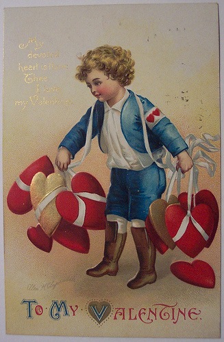 Старинные открытки с Денем Святого Валентина | Бэйбики Старинные открытки с Денем Святого Валентина