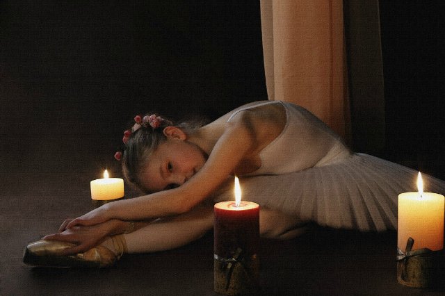 Голубая танцовщица или Магия балета. Фарфоровая коллекционная кукла от Донны Руберт