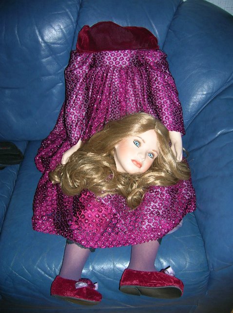 Призрак Анны Болейн или Спасение Дезире. Ремонт разбитой фарфоровой куклы Angela McNeely от Ruby Doll (фото 7)