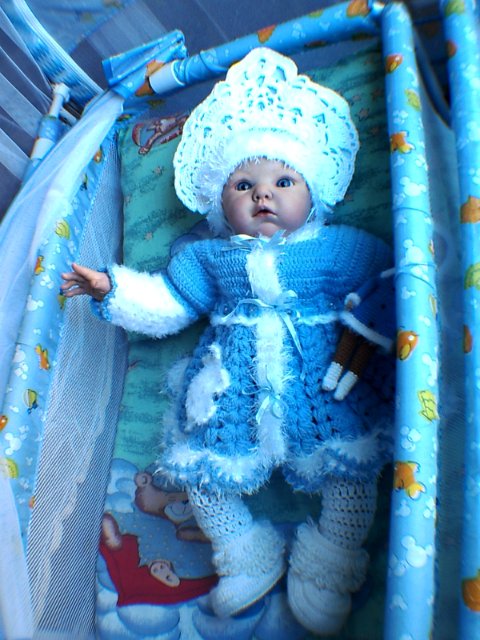 Снегурочка реборн Лола и веселый снеговик Ларс