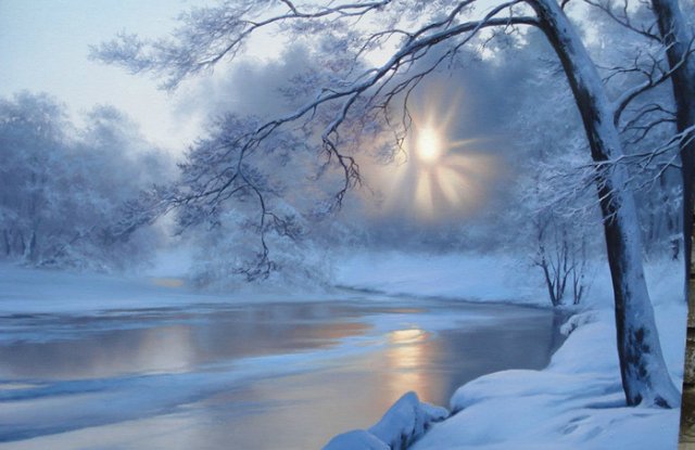 Виртуальная выставка картин "Дыхание зимы"