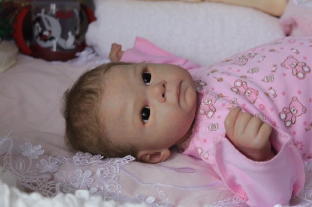 Мышонок Ульяша 3... Куколка реборн Виктории Вишни (фото 4)