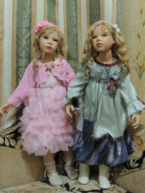 Сестрёнки заверушки Ливия и Паула. Куклы Zawieruszynski