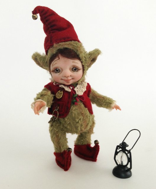 Рождественские эльфики. Авторские куклы тедди долл Анны Добряковой (фото 2)