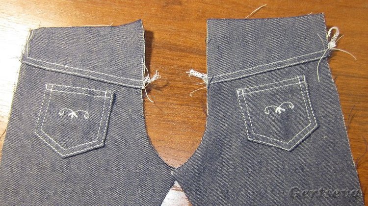Мастер класс по пошиву джинс для куклы (фото 4)