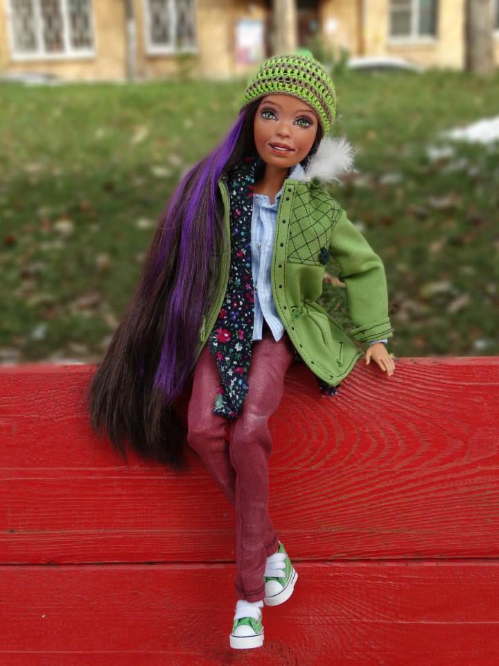 Первый снег | Бэйбики Первый снег — ООАК и кастом Барби (Barbie): репейнт (фото 2)