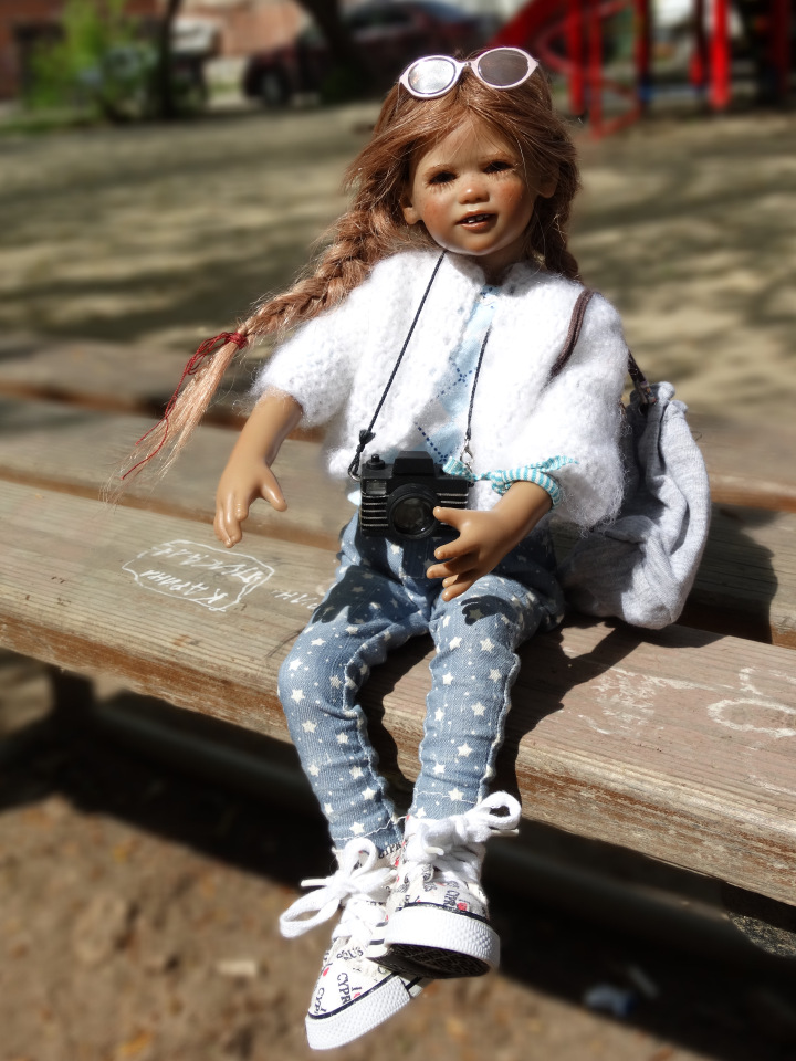 Девочки из разных эпох. Куклы Аннет Химштедт. Или с любимыми не расставайтесь (фото 5)