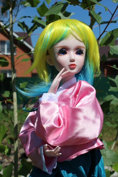 Яркое лето с Анжеликой - Кукла Звезда подиума. ООАК, 5-ый молд, 60 см