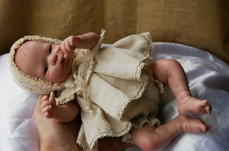 Новый малыш родился. Мини реборн (фото 10)