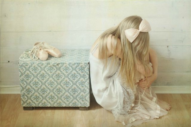 Голубая танцовщица или Магия балета. Фарфоровая коллекционная кукла от Донны Руберт