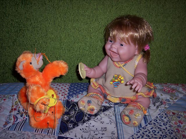 Зверики для дочки — Текстильные игрушки и примитивы: кофейные (фото 9)