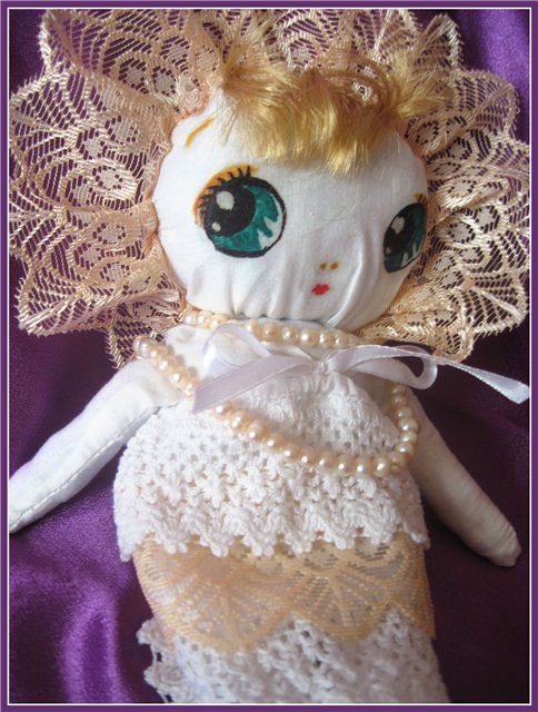 Кукла Анжелика — Текстильные игрушки и примитивы: кофейные (фото 3)