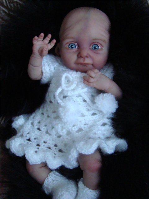 Маленькая Снежинка и помпушка Рози. Авторские куклы Кондрашовой Ирины