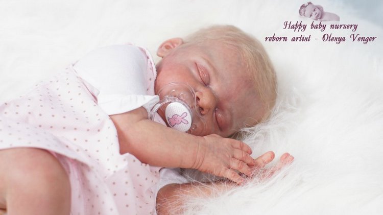 Наша Лиечка устала, сладко сладко задремала. Кукла реборн Олеси Венгер (фото 5)