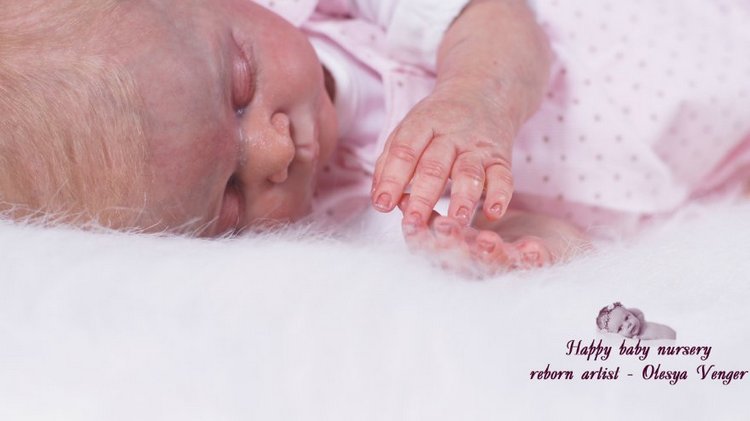 Наша Лиечка устала, сладко сладко задремала. Кукла реборн Олеси Венгер (фото 3)
