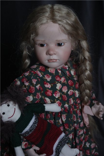 Фарфоровая кукла-снегурочка Офелия (Ophelia) от Ruth Treffeisen. Просто наступила зима