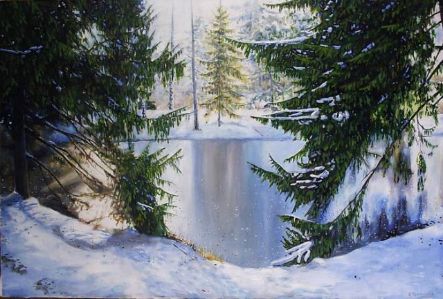 Виртуальная выставка картин "Дыхание зимы"