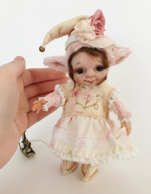 Рождественские эльфики. Авторские куклы тедди долл Анны Добряковой