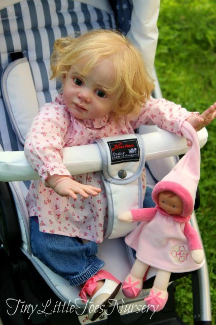 Красивая куколка реборн Эмма молд Fridolin Karola Wegerich (фото 7)