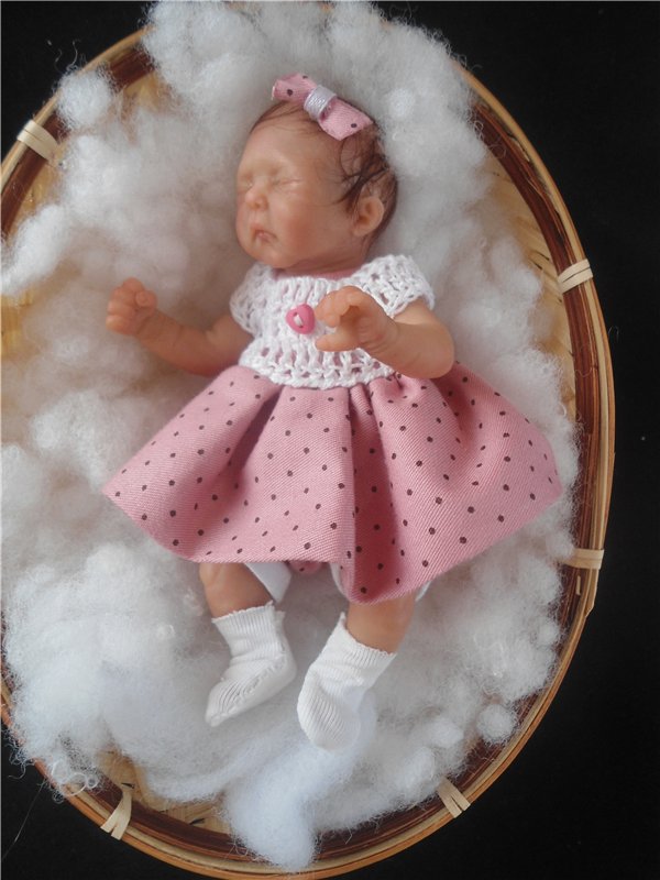 Дюймовочка, авторская кукла своими руками (фото 9)