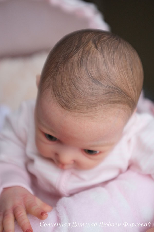 Малышка реборн Лолочка из одноименного молда от Adrie Stoete. Художник- Любовь Фирсова
