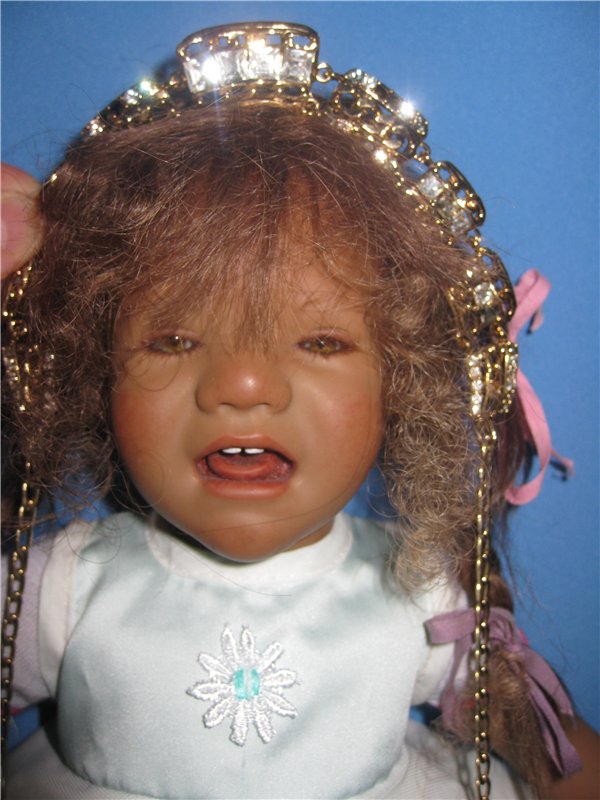 Кто подскажет, как ребенка успокоить? Коллекционная кукла Inke A.Himstedt