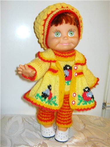 И опять снегири... Комплекты теплой одежды для фэйсинок, паолочек и кукол Готц (фото 9)